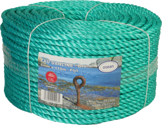 Tau PP Danline - Grønn - 8 mm - 110m - Kveil