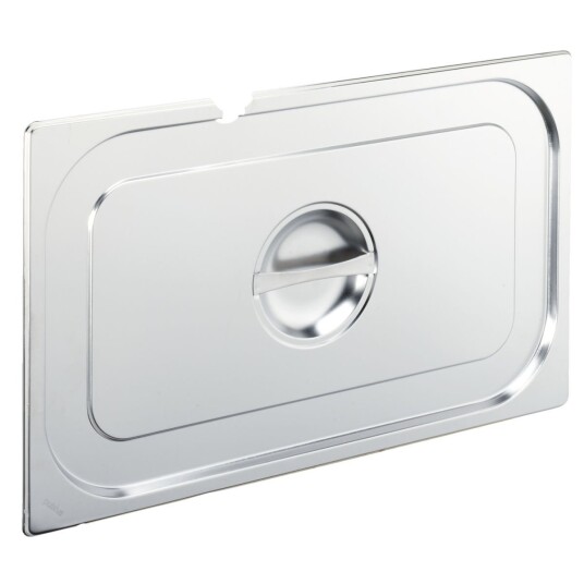PULSIVA Kantinelokk Basic GN 1/1, med hull for skjed; Størrelse GN 1/1, 53x32.5 cm (LxB); Sølvfarge