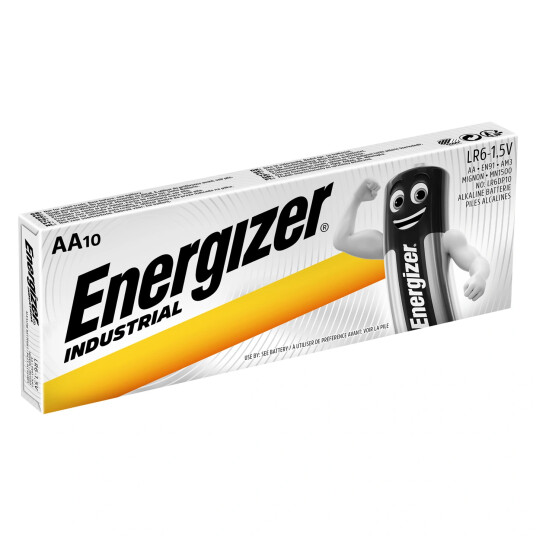 Energizer Industrial AA Penlight 10pk 10stk AA batterier L91 Energizer Industrial AA Penlight 10pk 10stk AA batterier L91