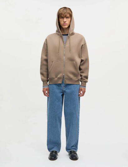 Mads Nørgaard Standard Luka Hoodie Zip Sweat Brown L Mads Nørgaard Standard Luka Hoodie Zip Sweat Brown L