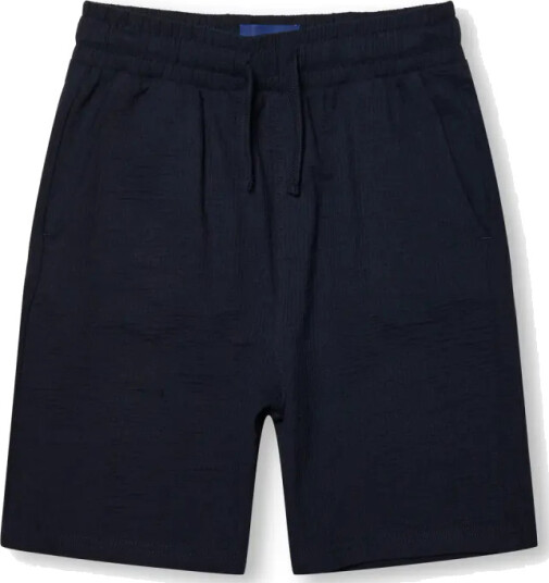 Only & Sons junior Kian Seersucker Shorts navy blazer 164 164