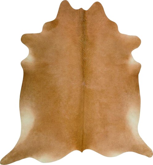 Premium Naturlige Kuskinn Lysebrun 180x220 cm