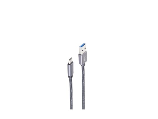 Shiverpeaks Bs13-38150 1,5 M Usb A Usb C Usb 3.2 Gen 2 3.1 Gen 2 10 Gbit/Sek Grå