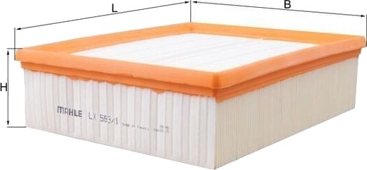 Luftfilter KNECHT LX 593/1 Luftfilter KNECHT LX 593/1