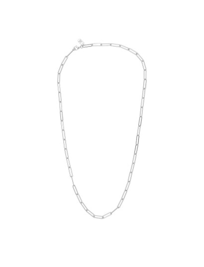 DESIGN LETTERS Chunky Square Link Chain |Silver |L 45 cm