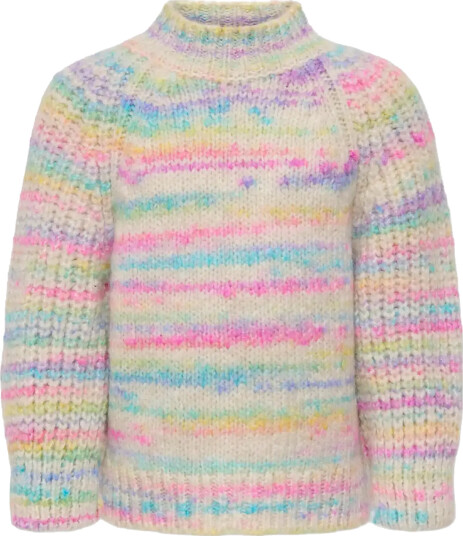 Kids Only Kmgcarma-Lia L/S O-Neck Cp Knt - Multi/patterned - 104