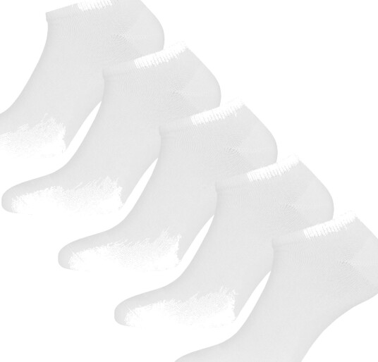 Urberg Bamboo Shaftless Sock 5-pack Bright White 40-43
