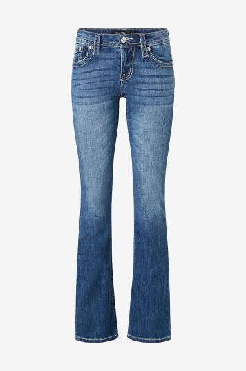 Miss Me Jeans Hailey Jane Bootcut Jeans Blå