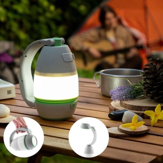 Campinglykt med powerbank - 4 i 1