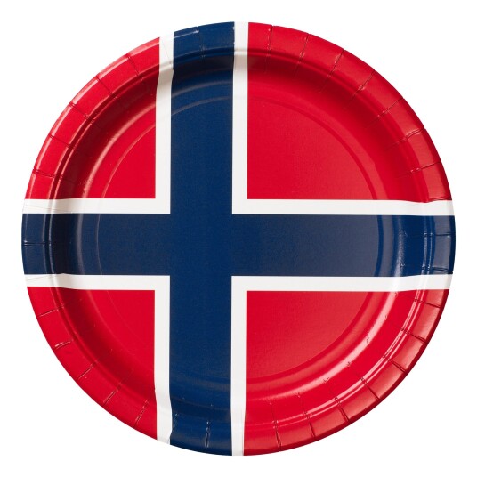 Design House Papptallerkener Norge - 8-pakning