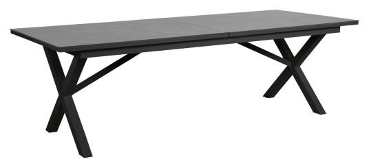 Brafab Hillmond Hagebord 238/297x100 Sort/Grå