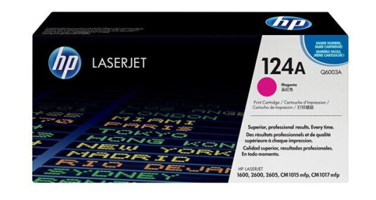 HP 124A / Q6003A Magenta Toner - Laser toner Rød