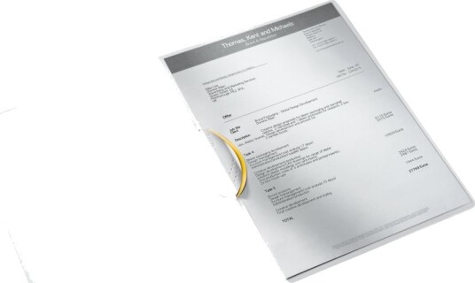 Leitz Wow Colorclip   Klipsfil   For A4 210 X 297 Mm   Kapasitet: 30 Ark   Gul
