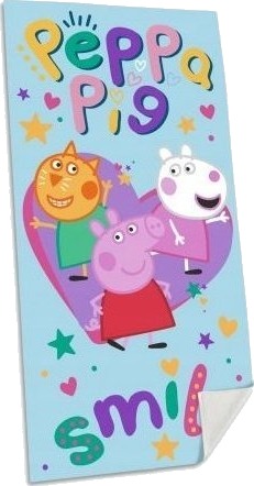Kids Euroswan   Lisensierte Tilbehør Baderoms /Badehåndkle 70X140   Peppa Pig