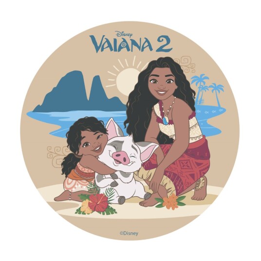 Kakebilde Wafer Vaiana Ø20cm 