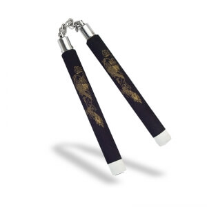 Nunchaku i gummi med kjetting Nunchaku i gummi med kjetting