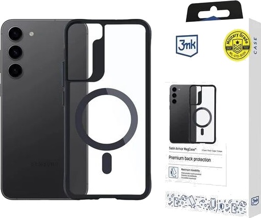 3mk Satin Armor MagCase for Samsung Galaxy S23 5G Transparent