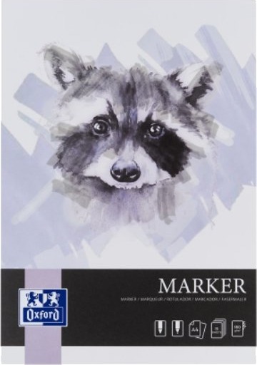 Oxford 400166104 Monokromatisk Hvit A4 15 Ark 180 G/M² Mykt Omslag
