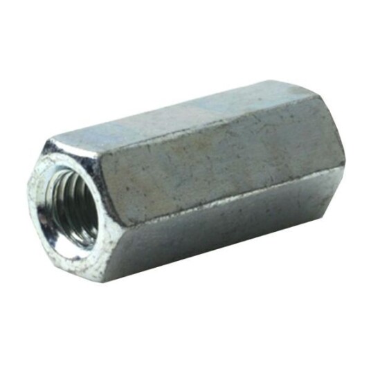 FIXX 560370 Skjøtemutter nøkkelvidde 30 mm, M6HM, FZB M6, 100-pakning