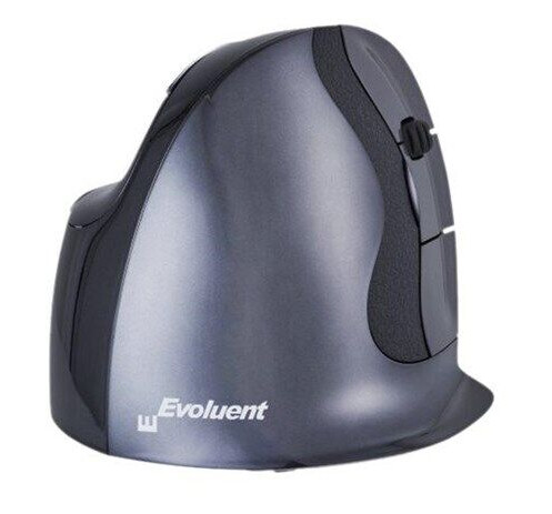 Bakker Elkhuizen Evoluent D Vertikal Mus Trådløs Svart med Ergonomisk Design