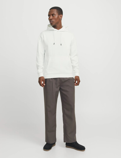 Jack & Jones Jjebradley Sweat Hood Noos - White - M