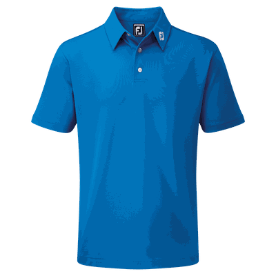 Footjoy Stretch Pique Solid poloskjorte herre Blå L