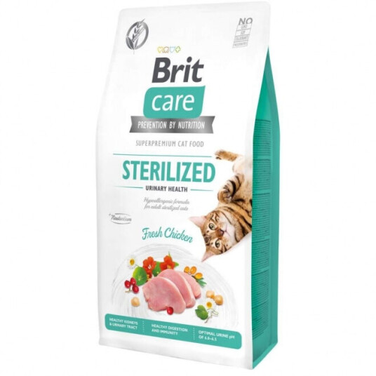 Brit Care Katt Kattemat Uten Korn Steriliserte Urinveier 2 kg