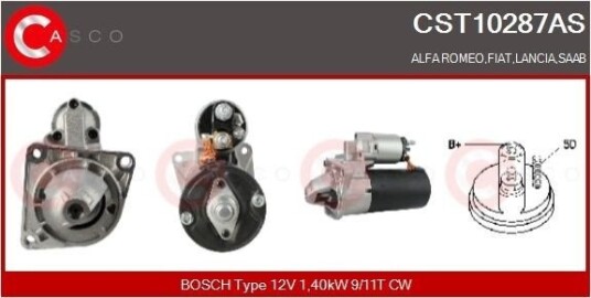 CASCO CST10287AS Starter CASCO CST10287AS Starter