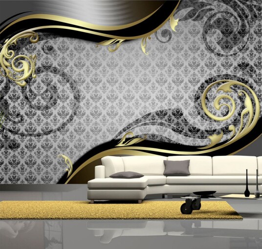 Fototapet Golden Snail 250x175 - Artgeist sp. z o. o.