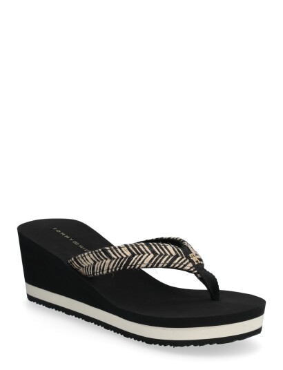 Tommy Hilfiger Th Rope Summer Sandal - Black - 42