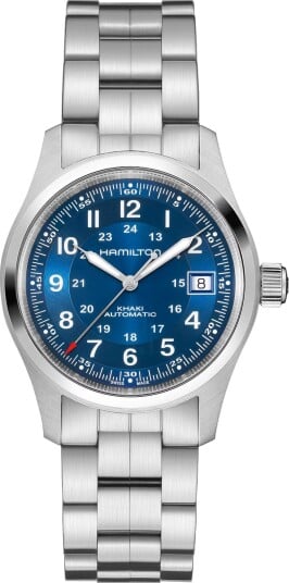 Hamilton Herreklokke H70455140 Khaki Field Blå/Stål Ø38 mm Hamilton Herreklokke H70455140 Khaki Field Blå/Stål Ø38 mm