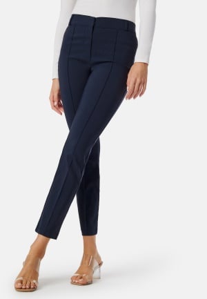 BUBBLEROOM Mid Waist Stretchy Trousers Navy 40