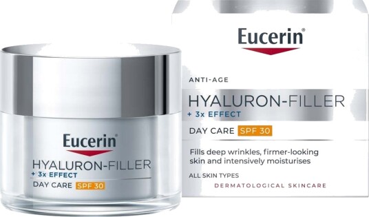 Eucerin Hyaluron-Filler Dagkrem SPF 30 - Fuktighetsgivende for Alle Hudtyper