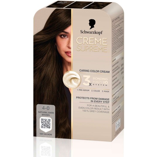 Schwarzkopf Creme Supreme  4-0 Natural Dark Brown