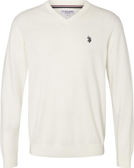 Us Polo Assn. Cosmo V Neck Sweater white M