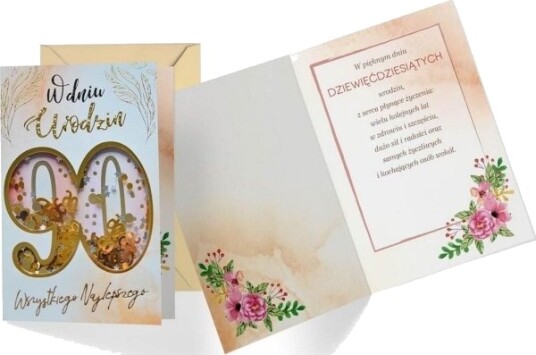 Kukartka Pass B6 Konfetti Knf 044 90 Årsdag