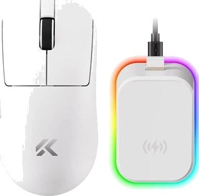 MCHOSE A7 V2 Ultra+ Lightweight Wireless Gamingmus Optisk 5 Knapper Hvit HW-A7V2-10