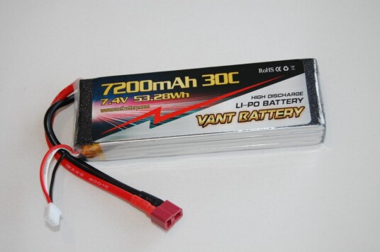 Vant 7.4V 7200mAh 30C DEANS – XH