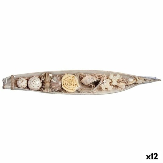 Gift Decor Bordduk Grå Naturell Flettet 69 X 9,5 X 9 Cm (12 Enheter)