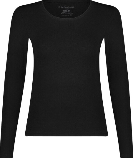 Bamboo Basics   Pyjamastopp B.B Thermo Knitted Long Sleeve   Svart