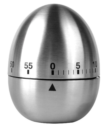 Inf Mekanisk eggklokke i rustfritt stål sølvfarget Inf Mekanisk eggklokke i rustfritt stål sølvfarget