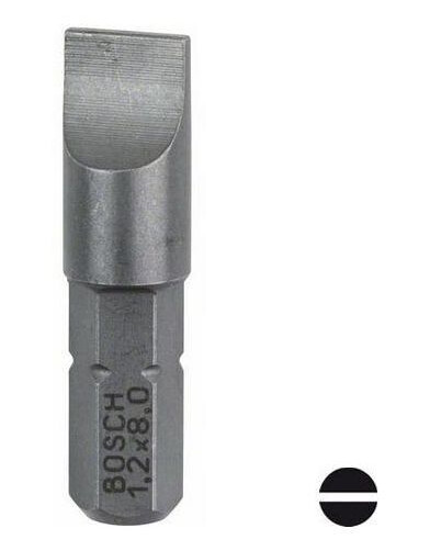 Bosch S Bits S1,2x8,0 3-pakn. 25mm