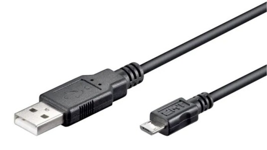 Goobay Micro-USB 2.0 Kabel 1,8m Svart