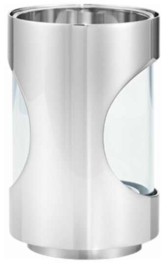 Georg Jensen Chrome Contours Lysestake 12 cm i Rustfritt Stål