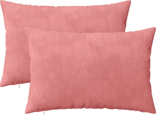 vidaXL Putetrekk 2 pcs HEERLEN Rosa 30 x 50 cm Fløyel