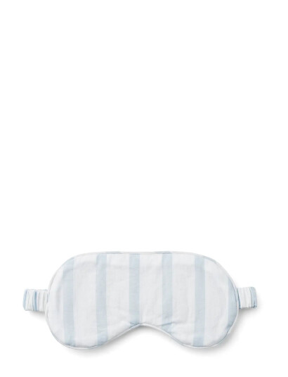 STUDIO FEDER Selma Eyemask - Cotton - Blue - ONE SIZE