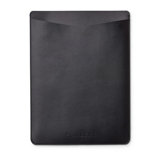Philbert, Philbert UltraSlim Vegansk Skinn Sleeve m. Stropp til MacBook / Laptop 16" (36 x 26 x 2 cm) - Svart