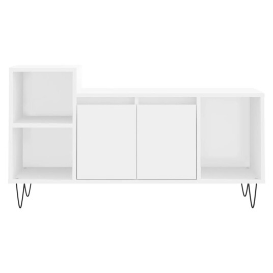 vidaXL TV-benk hvit 100x35x55 cm konstruert tre 8721012113558 vidaXL TV-benk hvit 100x35x55 cm konstruert tre 8721012113558