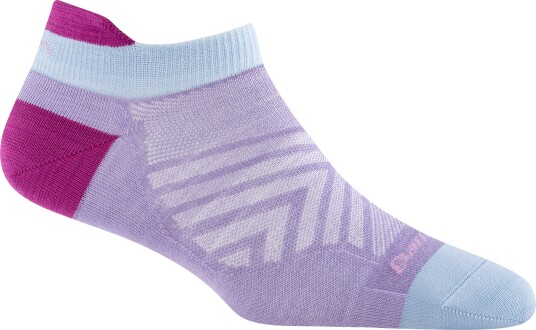 Darn Tough Women"s Run No Show Tab Ultra Lightweight Lavender L 41 42.5