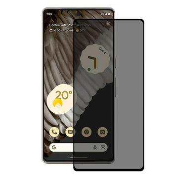 Google Pixel 7 Pro Privacy Full Cover Beskyttelsesglass Svart Kant